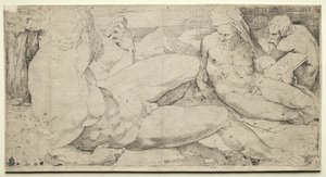 Trois Nus Masculins, deuxième quart des années 1500