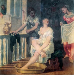 Bethsabée au bain - Domenico Brusasorci