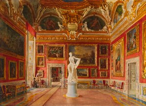 Salle de Jupiter au Palais Pitti à Florence, 1875 - Domenico Caligo