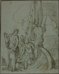 Christ marchant sur l