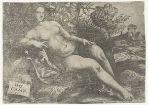 Vénus couchée dans un paysage