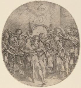 La Descente du Saint-Esprit - Domenico Campagnola