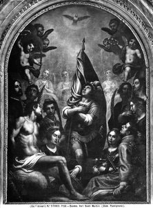 Les martyrs-saints en adoration du Saint-Esprit, 1603 - Domenico Cresti