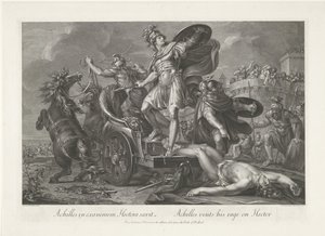 Achille traîne le corps d