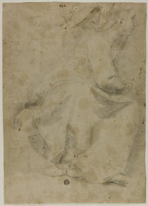 Femme assise de profil à droite - Domenico Fiasella