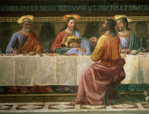 (détail) de la Cène - Domenico Ghirlandaio