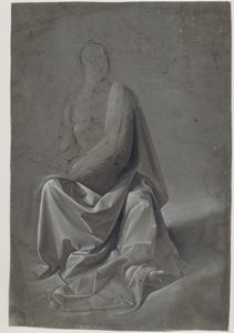 Étude de draperie (peut-être une étude de la robe de Matthieu l