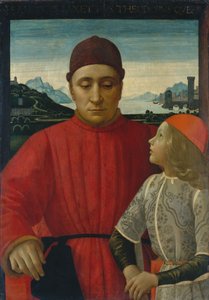 Francesco Sassetti et son fils Teodoro, vers 1488