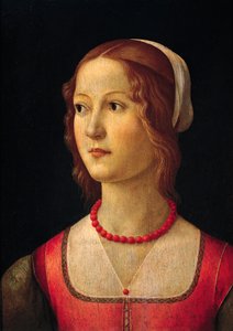Portrait de jeune fille par Domenico Ghirlandaio, vers 1485