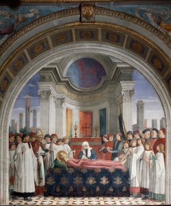Les funérailles de Sainte Fina - Domenico Ghirlandaio