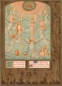 Les Anges présentent à Dieu les âmes des nouveaux élus, début du 16ème siècle - Domenico Grimani