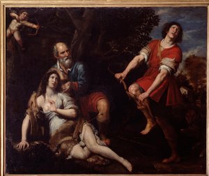 Sylvio et Dorinda, du Berger fidèle de Giovanni Battista Guarini - Domenico Il Sarzana Fiasella