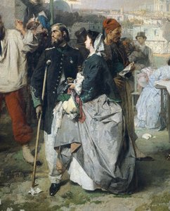 Nouvelles de la paix de Villafranca, par Domenico Induno (détail)