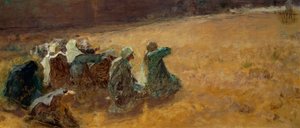 Les Maries assistent à la crucifixion du Christ, détail - Domenico Morelli