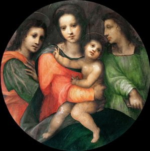 Madone et Enfant avec deux anges