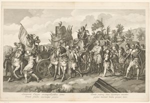 Triomftocht van Alexander de Grote in Babylon - Domenico Rossetti