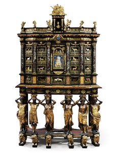 Cabinet Louis XIV (voir aussi 1766356-7) - Domenico and Gobelins workshop (attr. to) Cucci