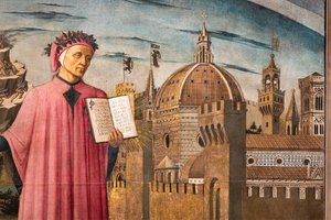 La Divine Comédie de Dante Alighieri, détail - Domenico di Michelino