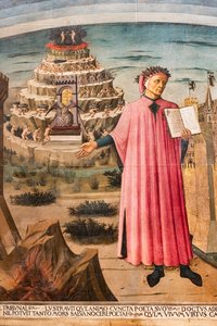 La Divine Comédie de Dante Alighieri (détail) - Domenico di Michelino