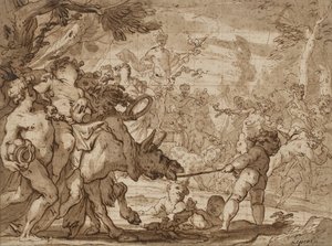 Le Triomphe de Bacchus - Domenico the Elder Piola