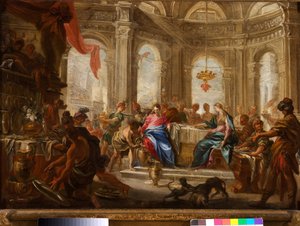 Les Noces de Cana - Domenico the Elder Piola