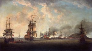 Attaque britannique sur la forteresse de Gorée, 29 décembre 1758, au large de Dakar - Dominic Serres