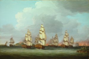 Destruction de la flotte américaine à Penobscot Bay - Dominic Serres