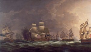 La bataille au clair de lune : la bataille au large du cap Saint-Vincent - Dominic Serres