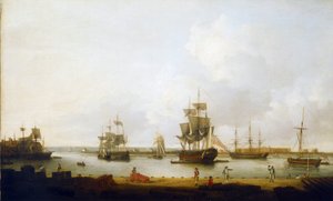 Navires de guerre au large du quai des canons à Portsmouth (Angleterre) - Dominic Serres