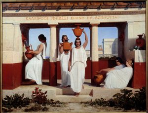 Femmes grecques à la fontaine - Dominique Louis Papety