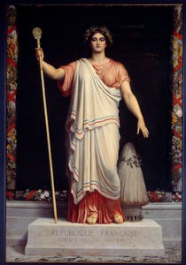La République Allégorie de la République Française par Dominique Papety (1815-1849) 1848 - Dominique Louis Papety