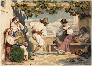 La Saltarelle, 1800s - Dominique Louis Papety