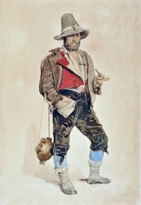 Portrait du peintre Emile Loubon (1809-1863) - Dominique Louis Papety