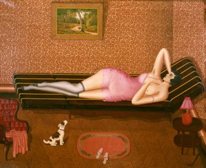 Sieste estivale (Femme allongée) - Dominique Peyronnet