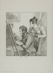 Baron Denon devant son chevalet - Dominique Vivant Denon