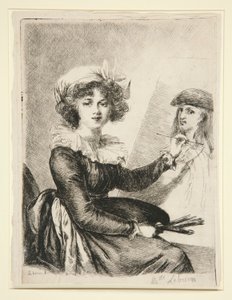 Louise-Elisabeth Vigée-Lebrun, après et en miroir du portrait de 1790 aux Uffizzi
