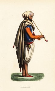 Marchand maure avec pipe à tabac, Algérie - Doms Doms