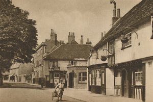 Church Street, Chiswick, avec ce qui était autrefois The Burlington Arms, vers 1935 - Donald McLeish