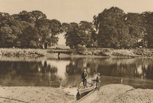 La rivière de Londres à Isleworth Ferry regardant vers les clairières vertes des jardins de Kew, vers 1935 - Donald McLeish