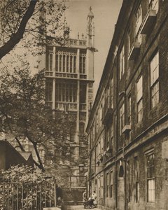 Tour à pinacles du Bureau des Archives depuis Cliffords Inn, vers 1935 - Donald McLeish