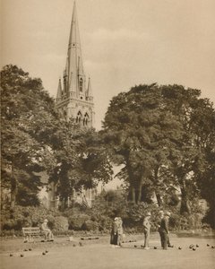 Stoke Newington en été : Le bowling green à Clissold Park, vers 1935 - Donald McLeish