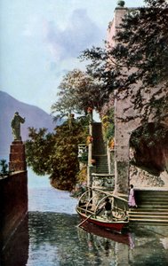 Villa del Balbianello, Lenno, lac de Côme, Italie, vers 1930
