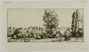 Paysage, Poigny - Donald Shaw MacLaughlan