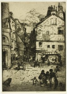 Rue Mouffetard, Paris - Donald Shaw MacLaughlan