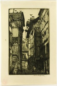 Ruelle des Pigeons, Rouen - Donald Shaw MacLaughlan