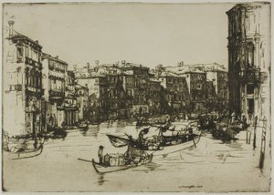 Le marché, Venise - Donald Shaw MacLaughlan