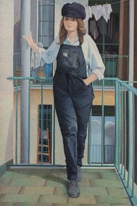Monica sur le balcon - Donatella Merlo