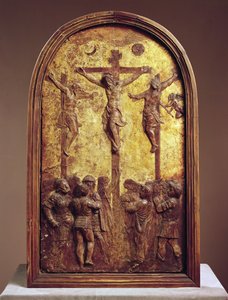Crucifixion, troisième quart du 15ème siècle ou 19ème siècle papier mâché - Donatello
