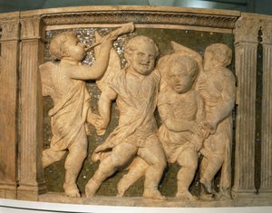 Pergamo del Duomo : Anges musiciens