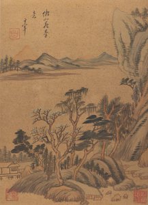 Paysages et poèmes, XVIIe siècle, probablement après 1625 - Dong Qichang